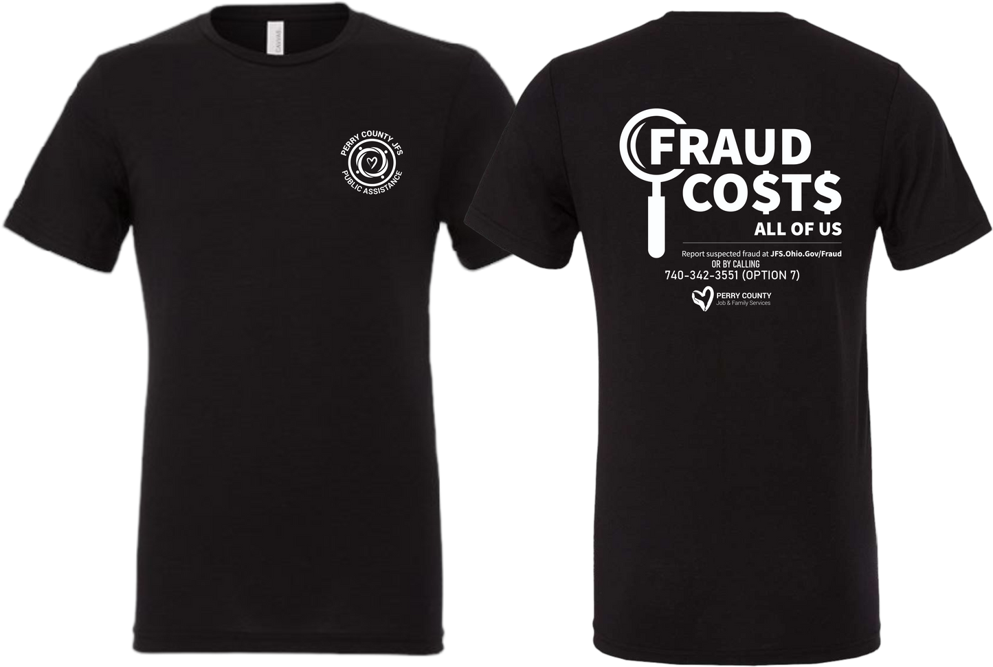 JFS_Fraud Cost * All White Logo* Bella Triblend