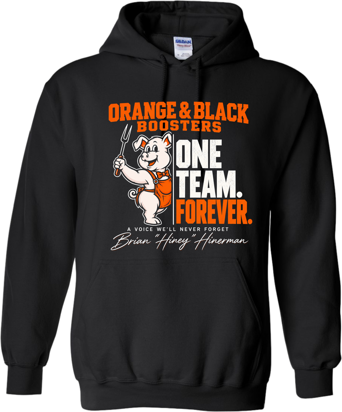 Orange and Black Boosters- Memorial Design 1 Hoodie