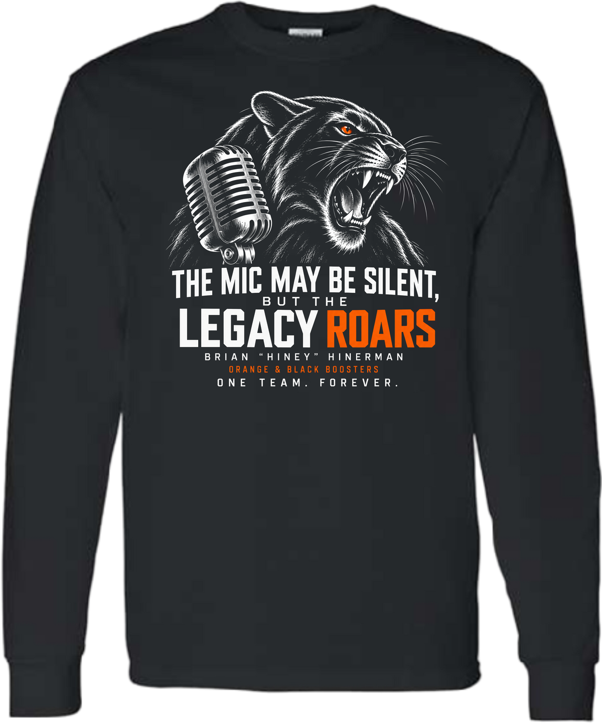 Orange and Black Boosters- Memorial Design 2 Long Sleeve