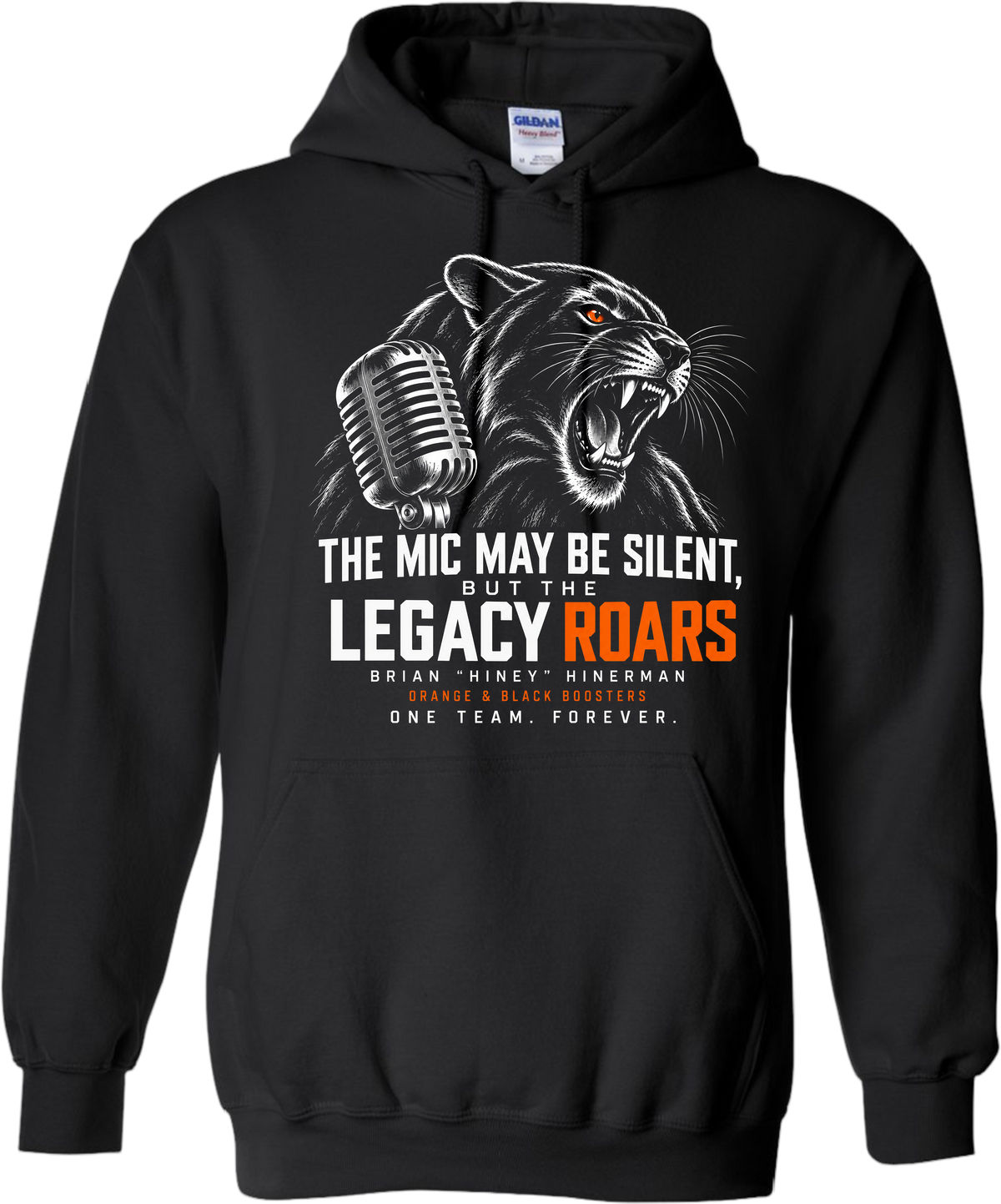 Orange and Black Boosters- Memorial Design 2 Hoodie