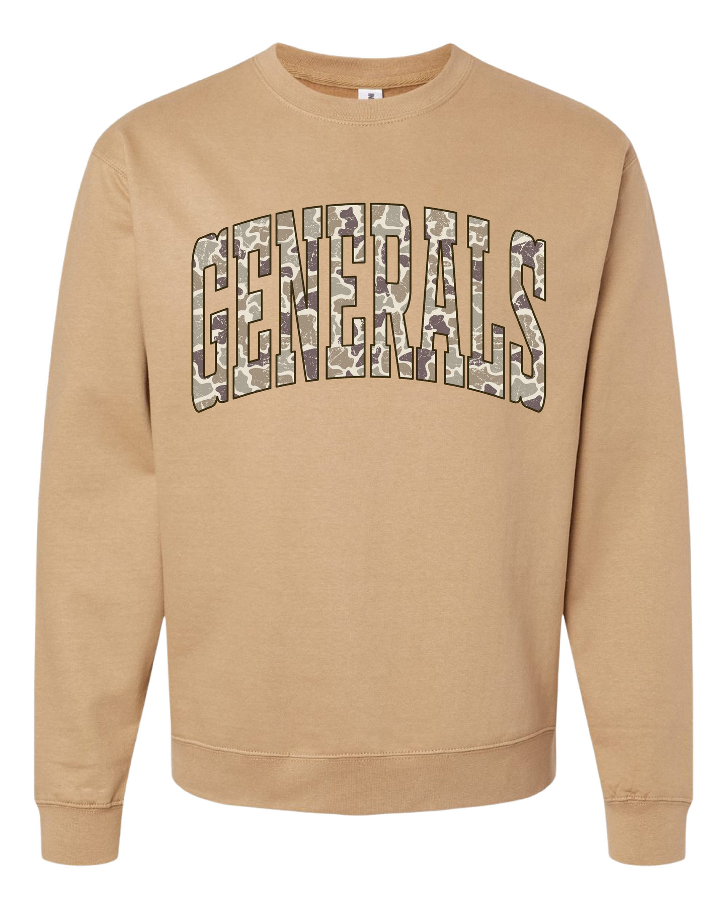 Sandstone Crewneck Generals Camo Print