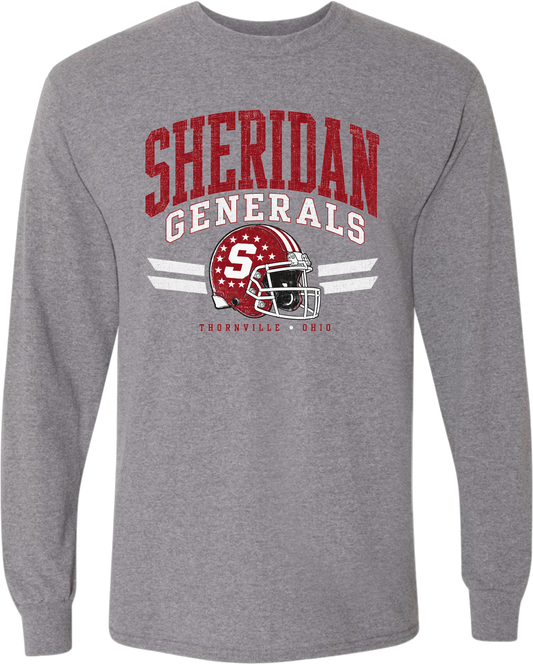 Sheridan Back to School_ Old School Football Long Sleeve