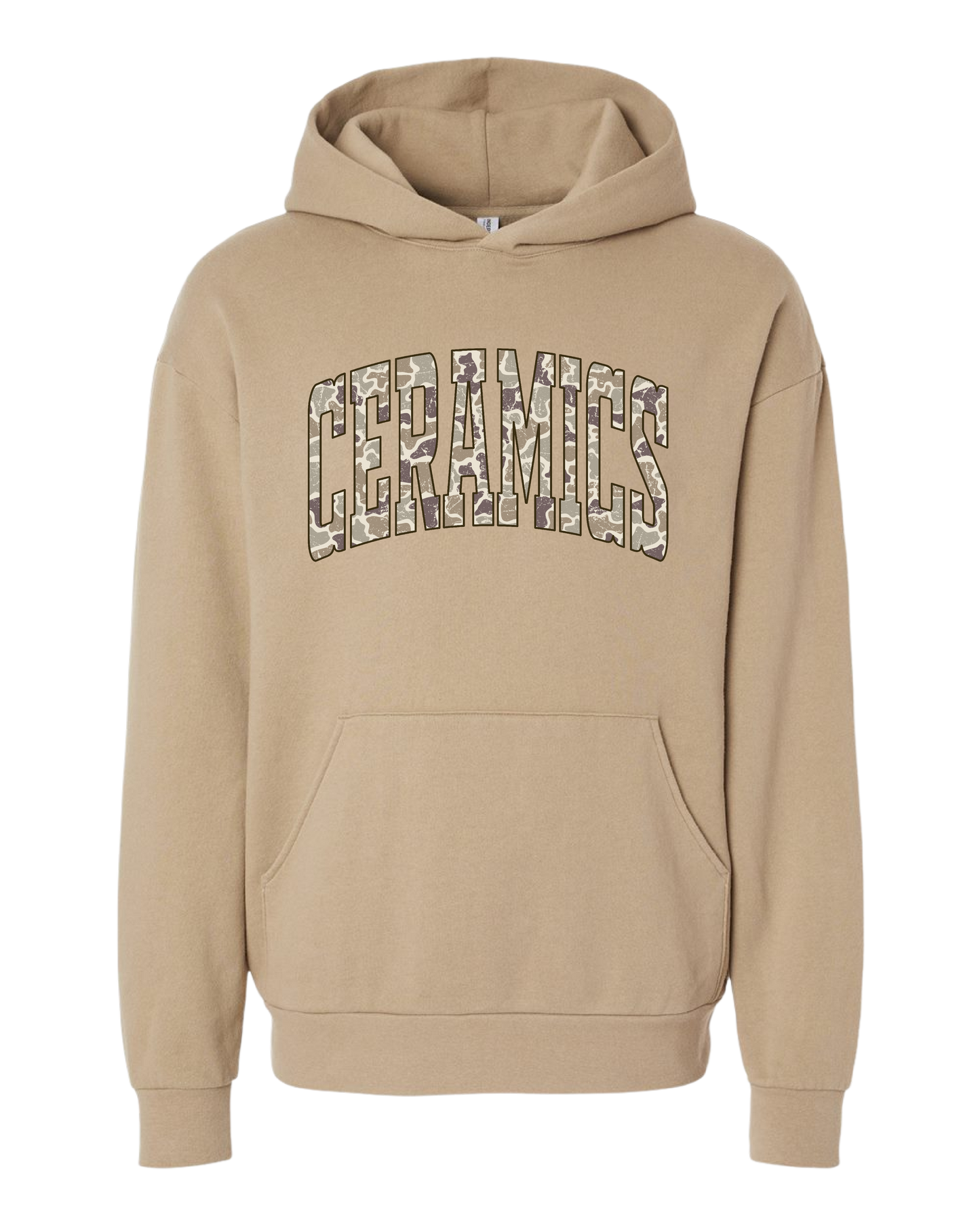 Sandstone Hoodie Ceramics Camo Print