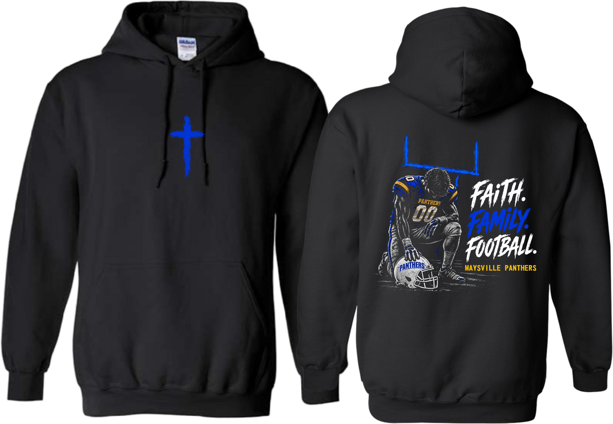 Maysville_ Faith Family Football Hoodie