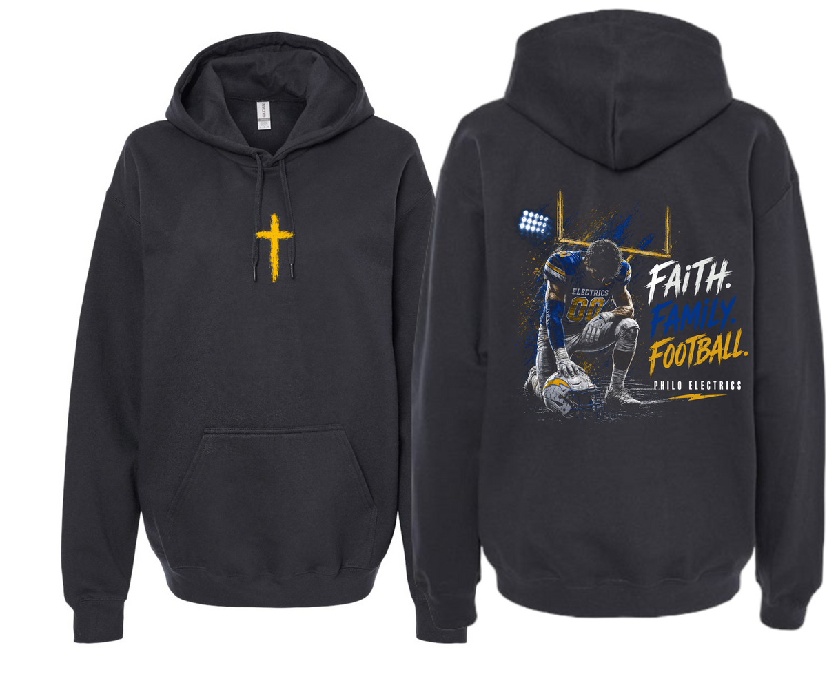 Philo_ Faith Family Football Hoodie