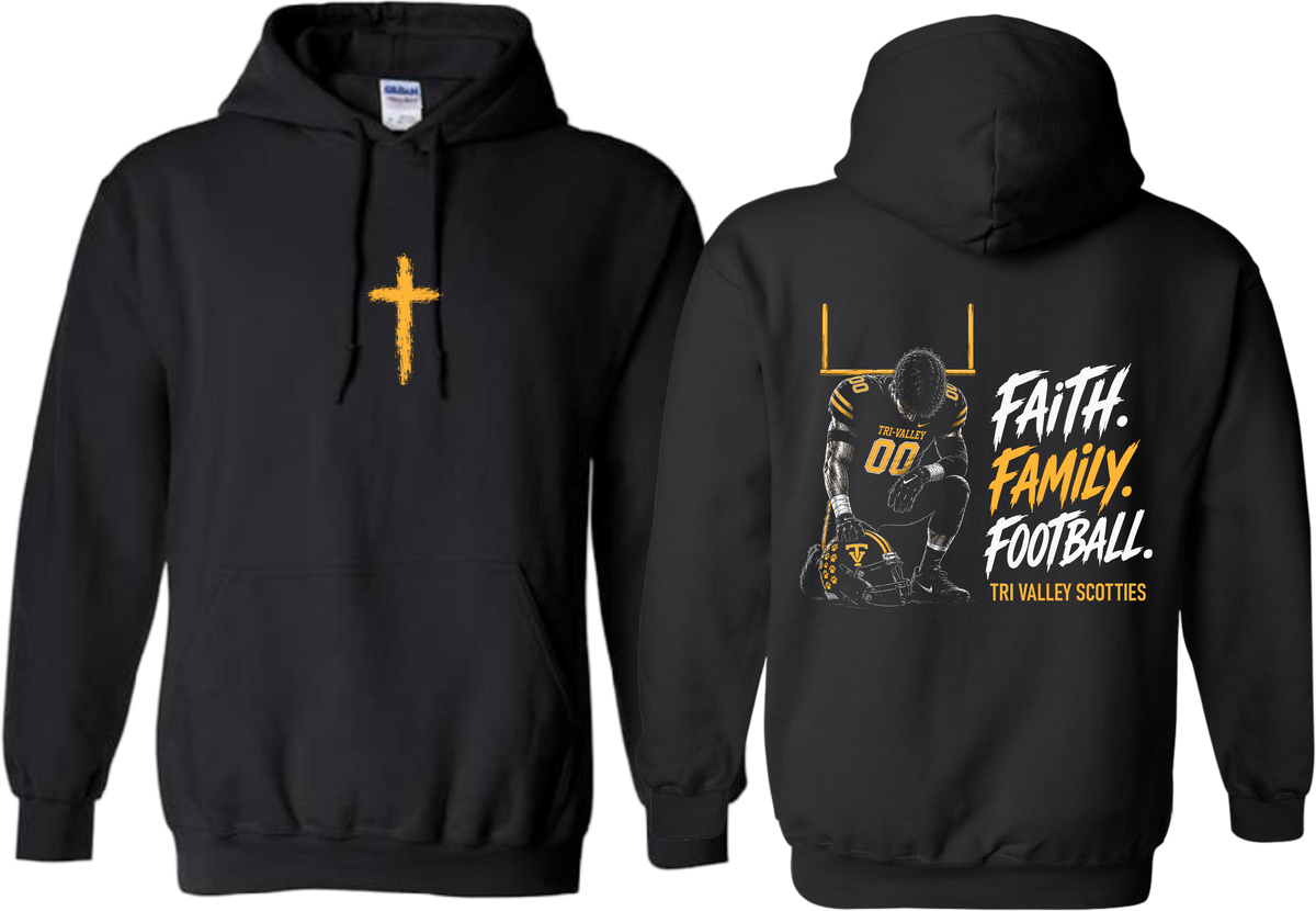 Tri Valley_ Faith Family Football Hoodie