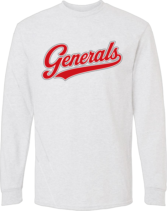 Sheridan Back To School _ Generals Varsity Script Long Sleeve