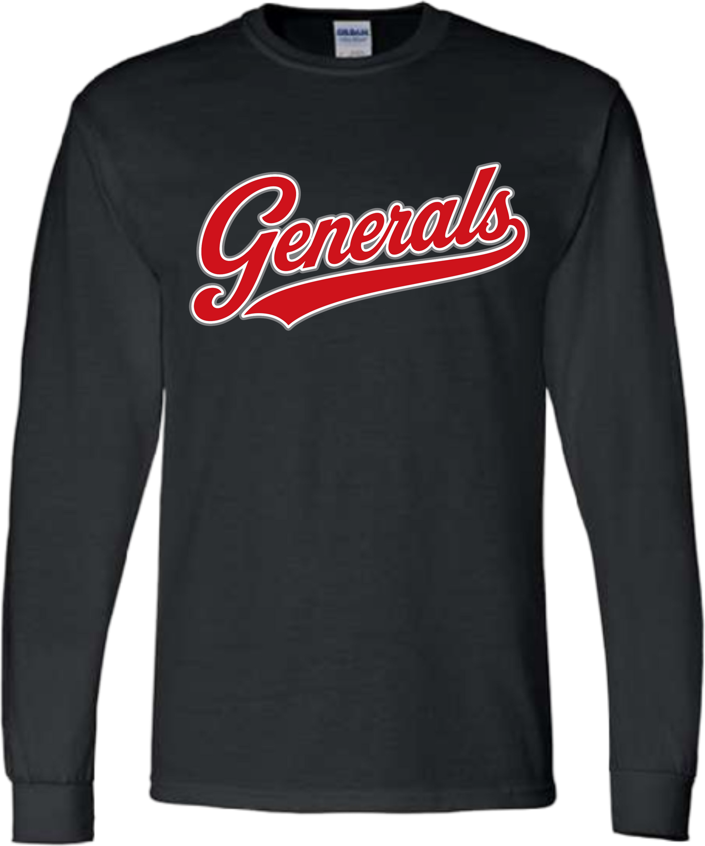Sheridan Back To School _ Generals Varsity Script Long Sleeve