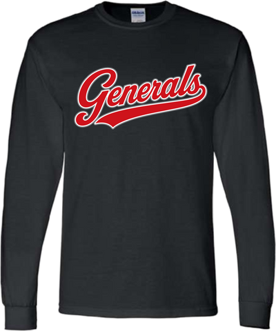 Sheridan Back To School _ Generals Varsity Script Long Sleeve