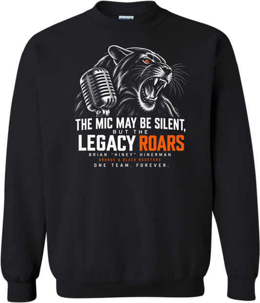 Orange and Black Boosters- Memorial Design 2 Crewneck Sweatshirt