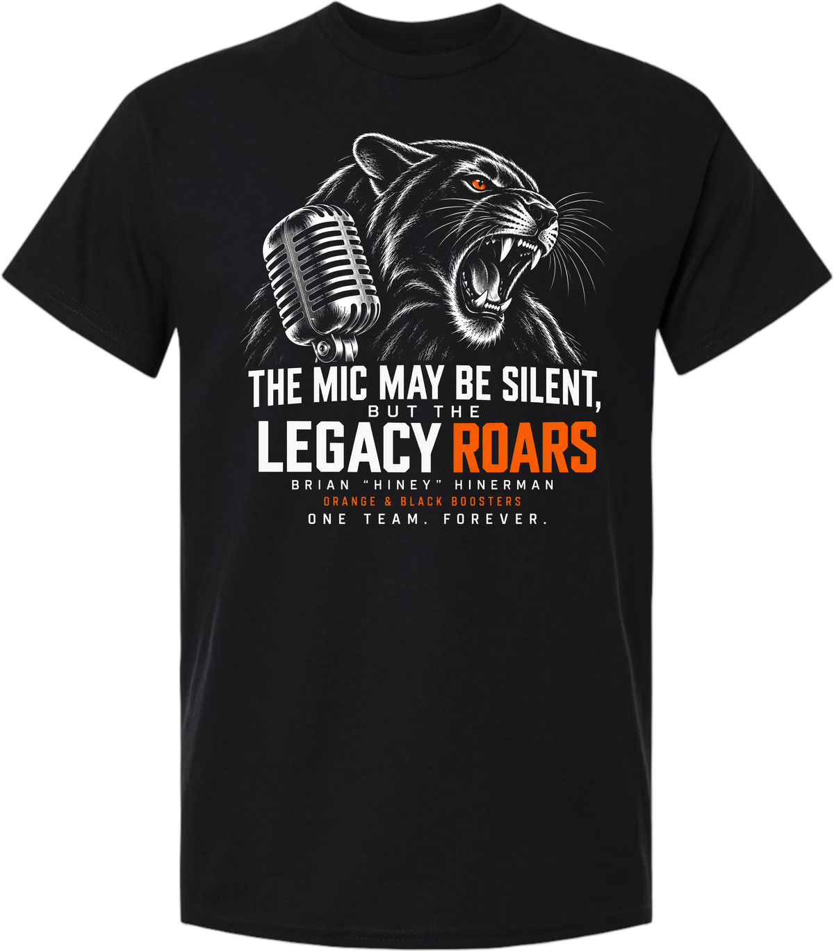 Orange and Black Boosters- Memorial Design 2 T-Shirt
