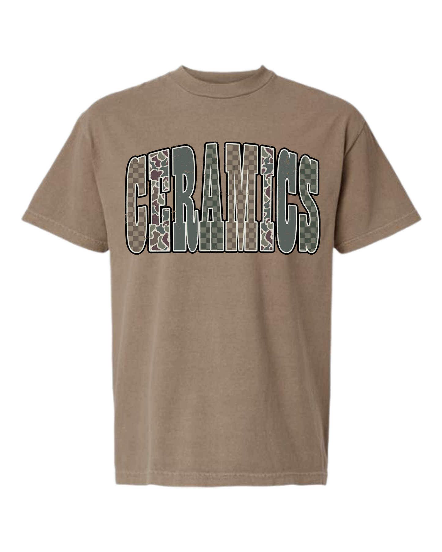 Faded Brown Heavy Weight Cotton T