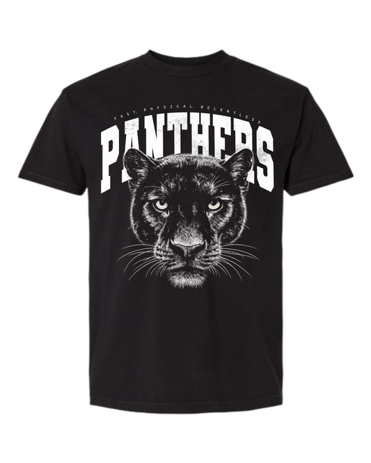 Relentless Panther Heavyweight True Black T