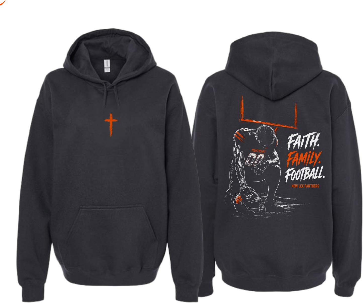 New Lex_ Faith Family Football Hoodie