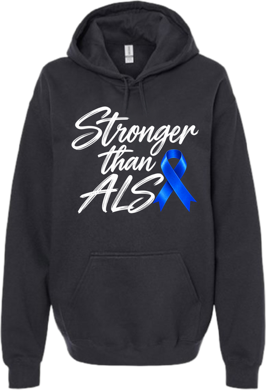 Sam's Fight- ALS Awareness Hoodie- Design 1 (Stronger than ALS)