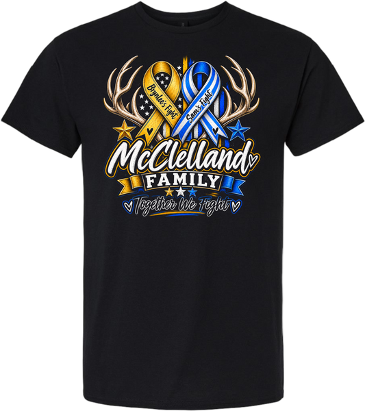 Sam's Fight- ALS Awareness Tshirt- Design 2 ( Sam + Brynlee)