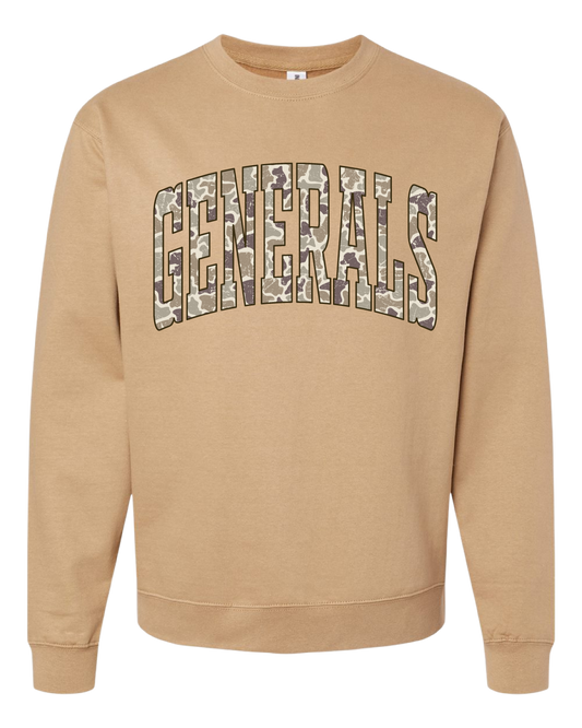 Sandstone Crewneck Generals Camo Print