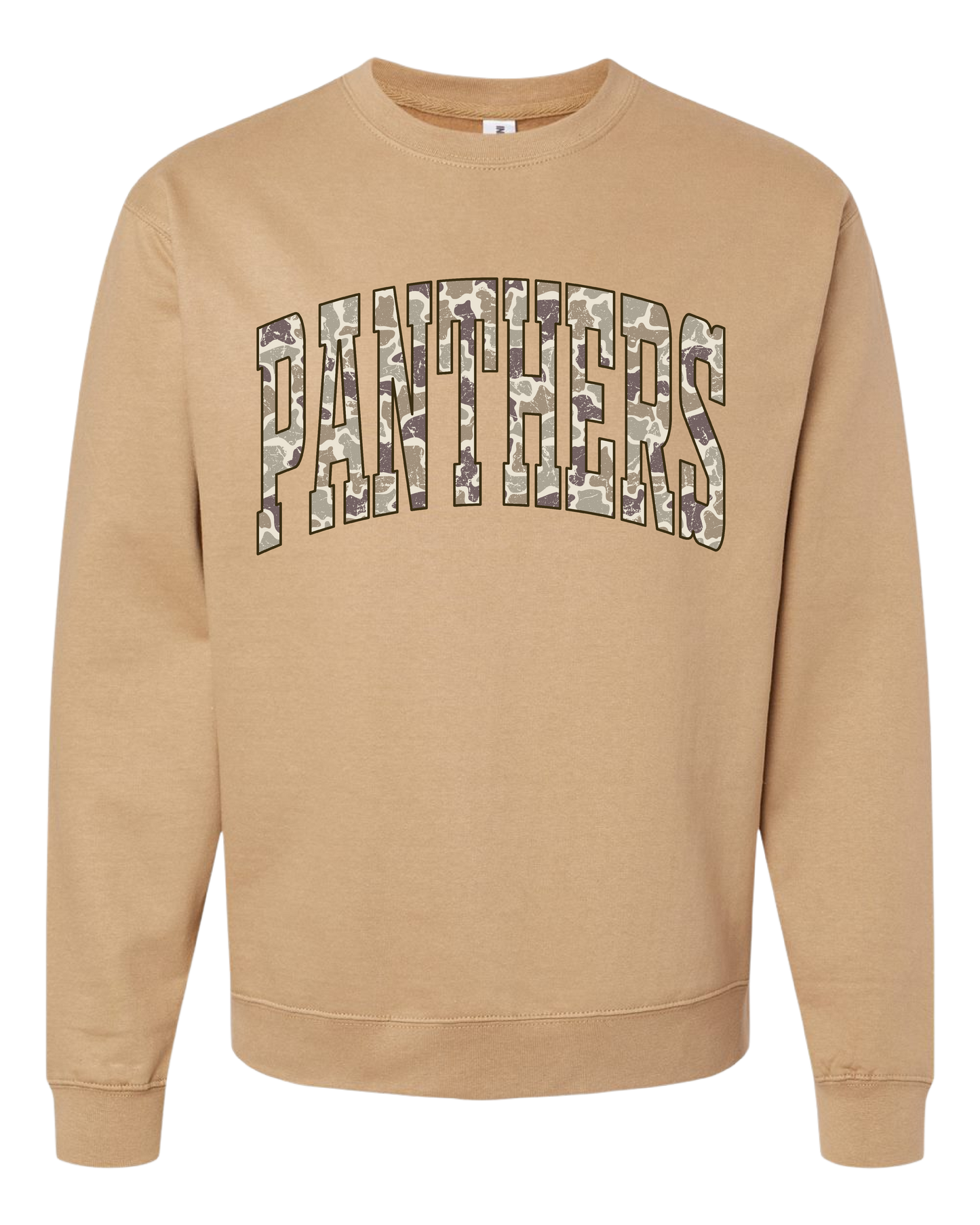 Sandstone Crewneck Panthers Camo Print