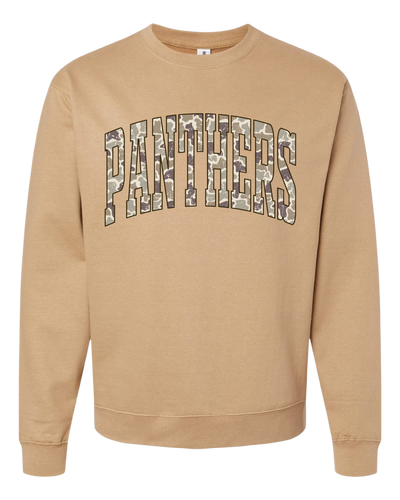 Sandstone Crewneck Panthers Camo Print