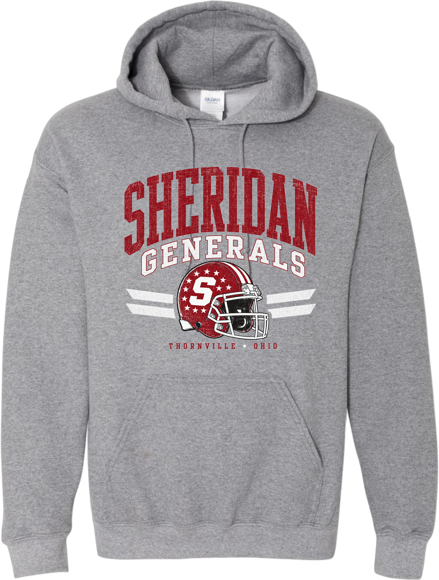 Sheridan Back to School_ Old School Football Hoodie