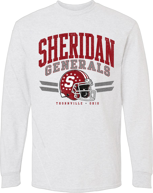 Sheridan Back to School_ Old School Football Long Sleeve
