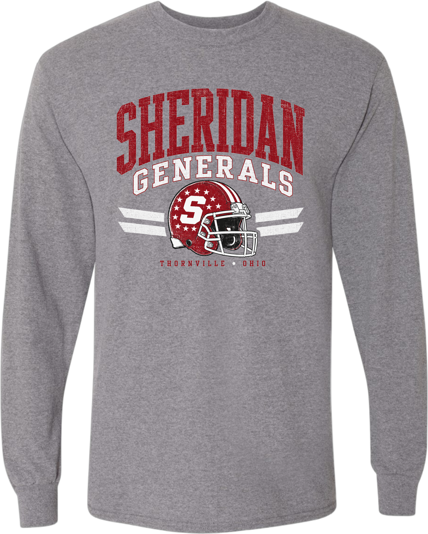 Sheridan Back to School_ Old School Football Long Sleeve