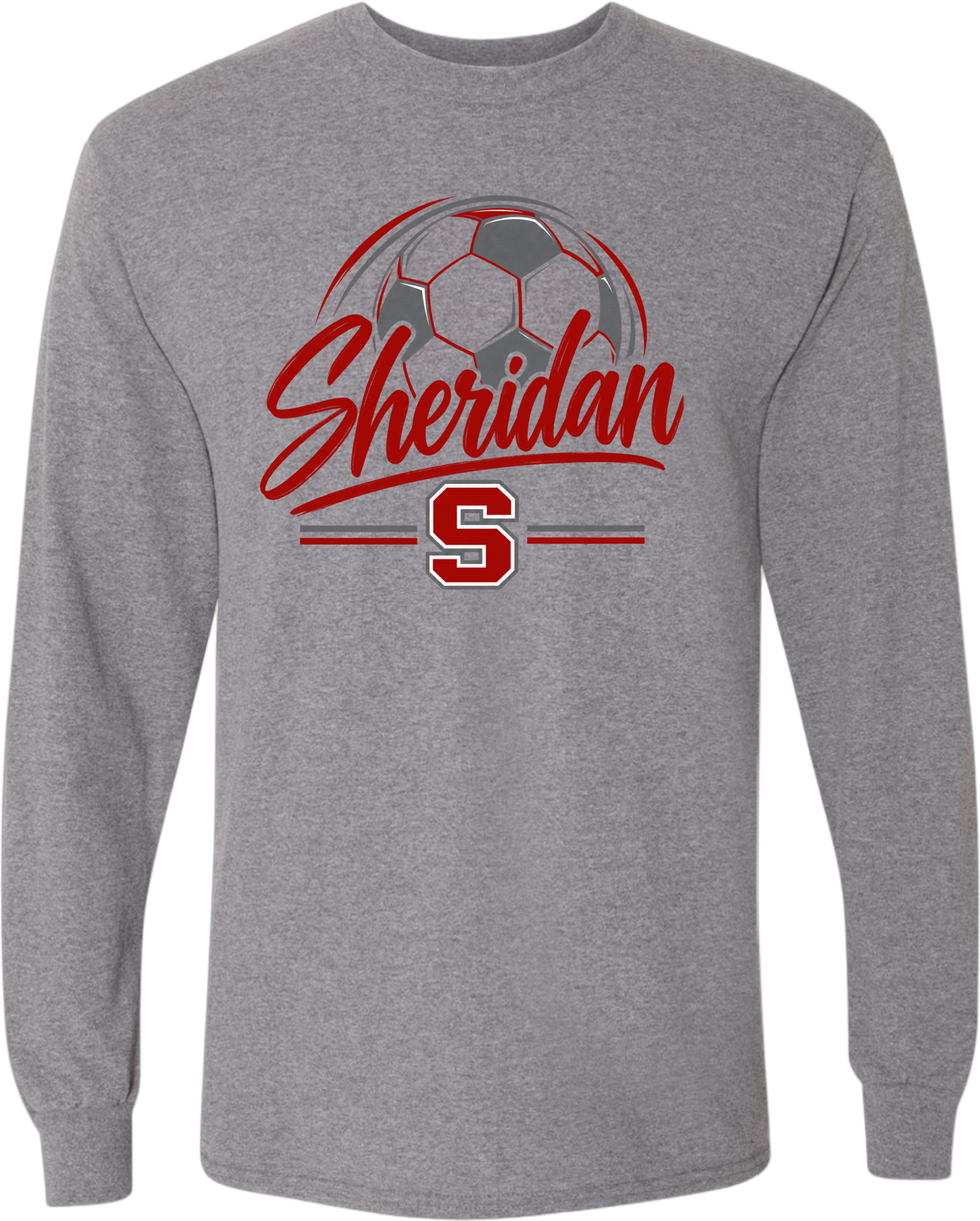Sheridan Back To School_ Soccer Design 2 Long Sleeve