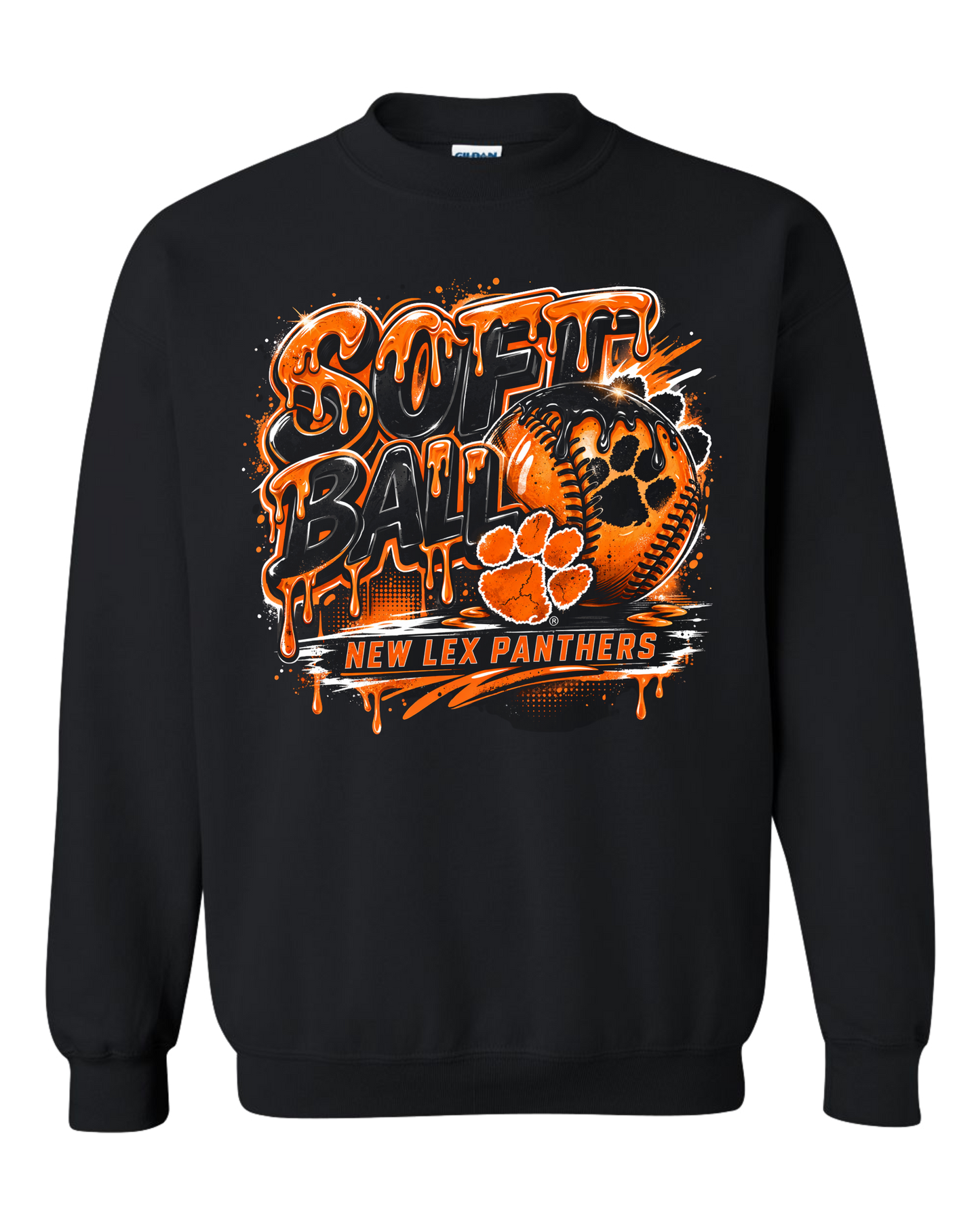 NLSoftball_Drip Crewneck Sweatshirt