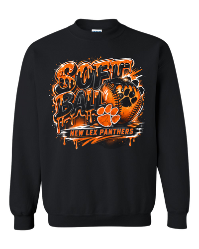 NLSoftball_Drip Crewneck Sweatshirt