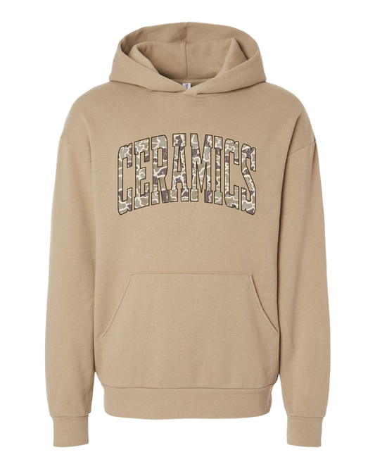 Sandstone Hoodie Ceramics Camo Print