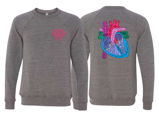 Cardiac Crew Grey Triblend Bella Sweatshirt