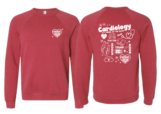 Cardiac Crew Red Bella Triblend Sweatshirt