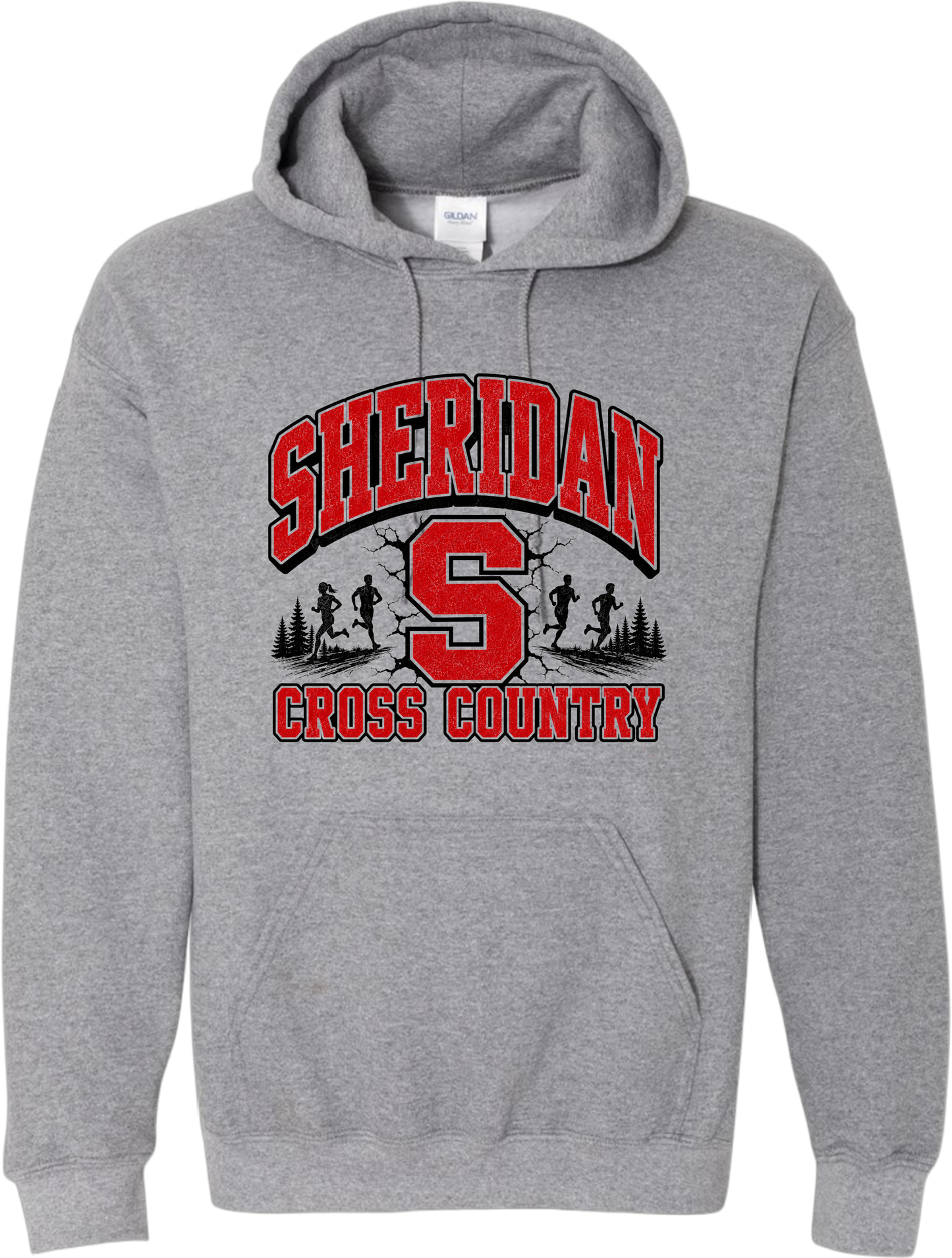 Sheridan Back To School _ Cross Country Design 2 Hoodie