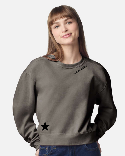 Cville Comfort Colors Dyed Mid-Length Crewneck Sweatshirt-