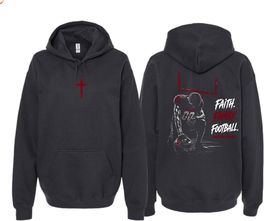 Crooksville_ Faith Family Football Hoodie