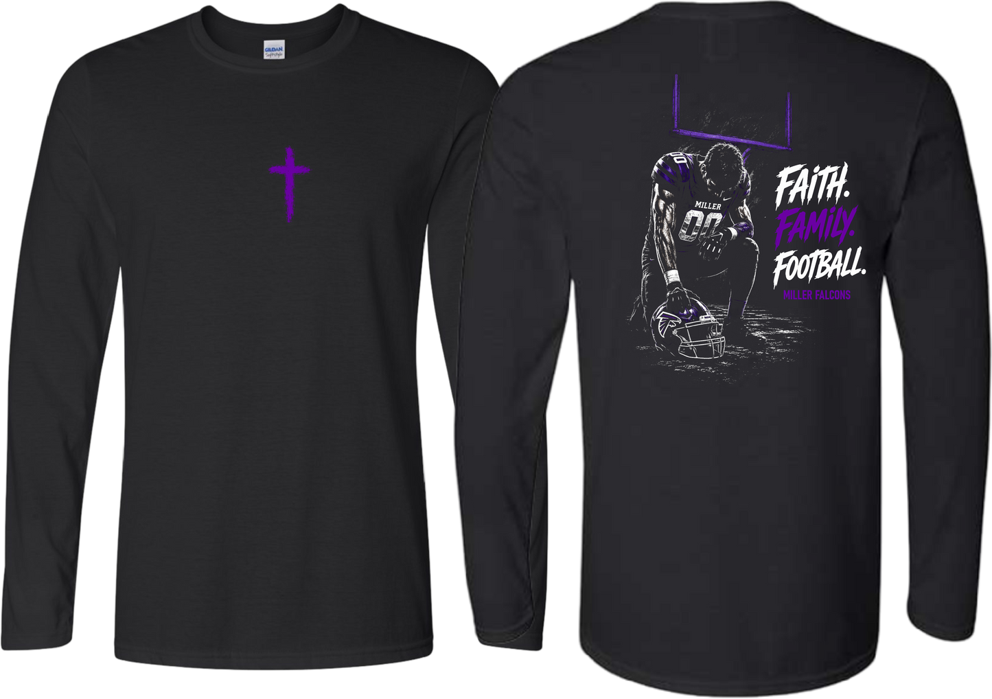 Miller_Faith Family Football Long Sleeve T