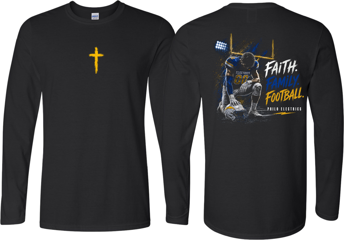 Philo_Faith Family Football Long Sleeve T