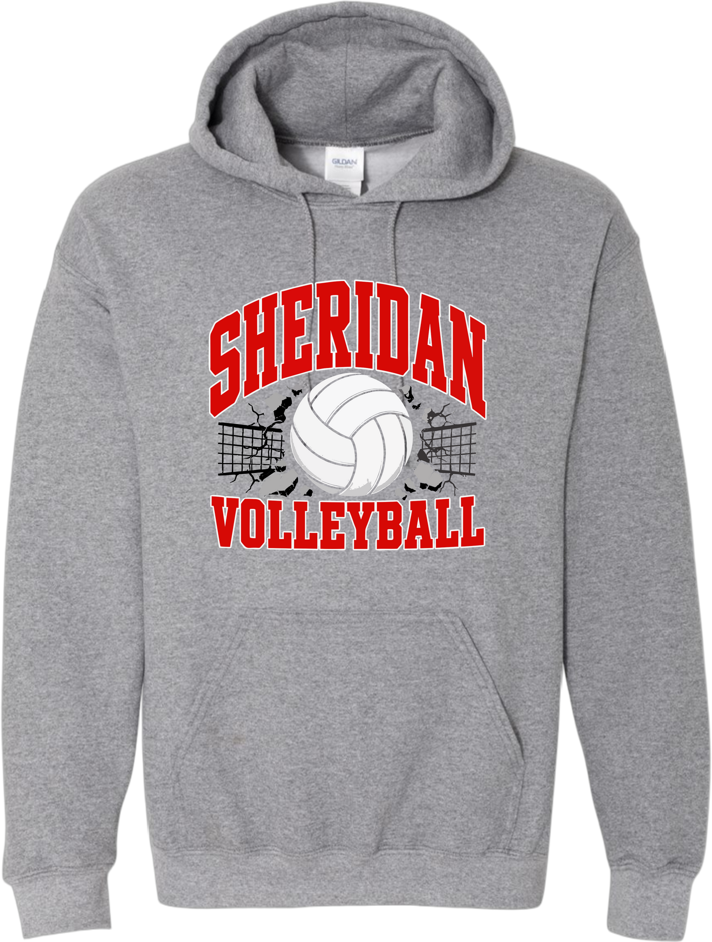 Sheridan Back To School _ Volleyball Design 1 Hoodie