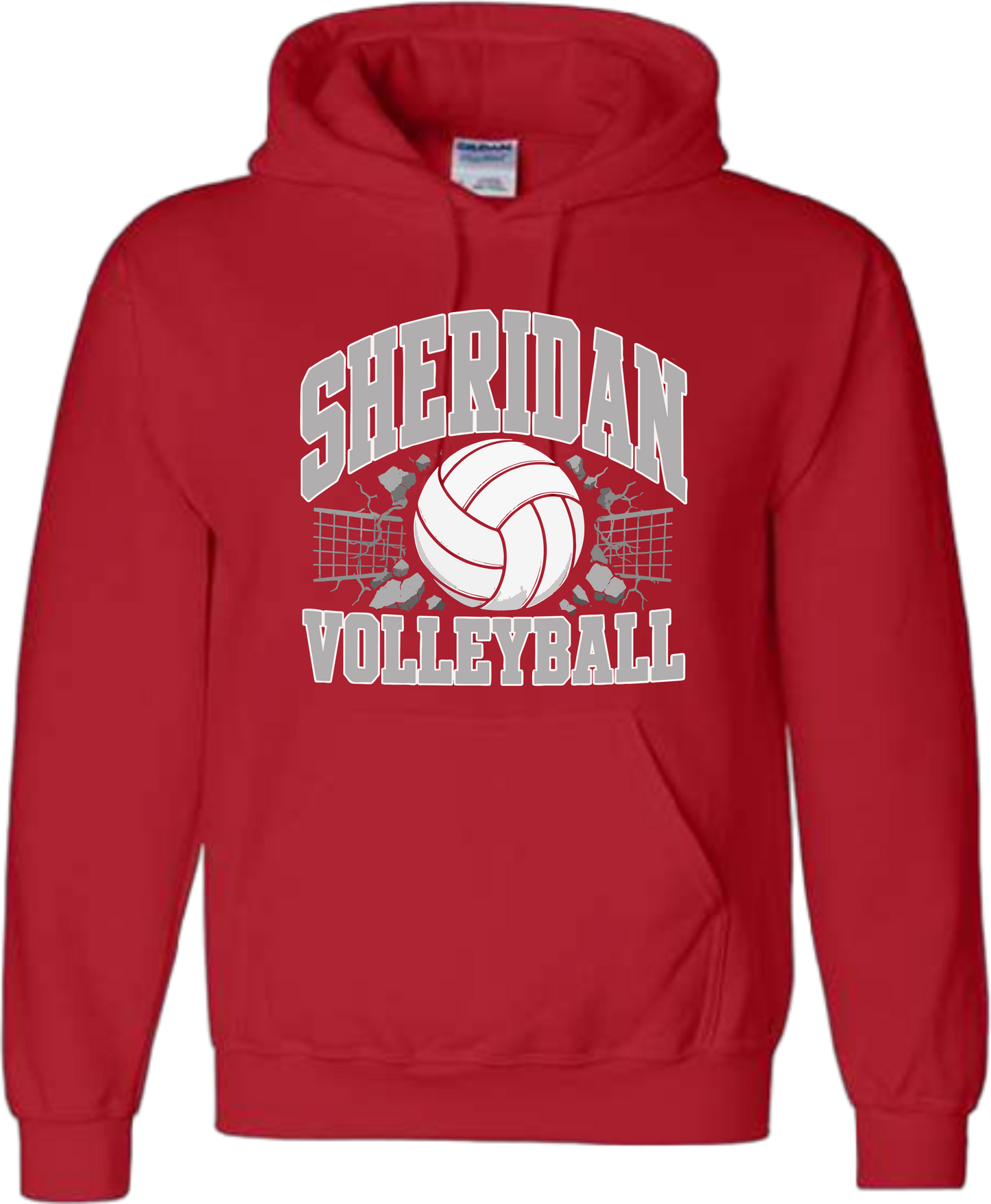 Sheridan Back To School _ Volleyball Design 1 Hoodie