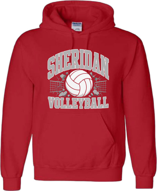 Sheridan Back To School _ Volleyball Design 1 Hoodie