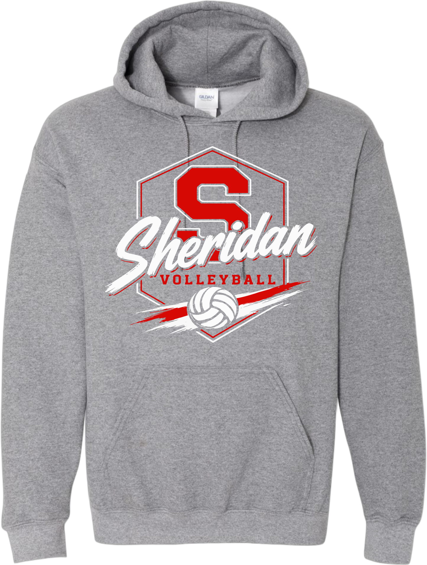 Sheridan Back To School _ Volleyball Design 2 Hoodie