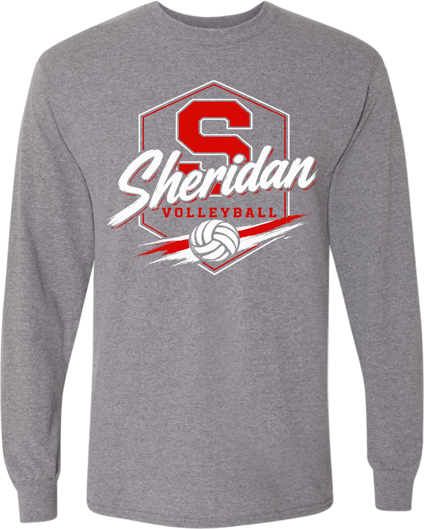 Sheridan Back To School _ Volleyball Design 2 Long Sleeve