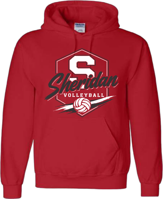Sheridan Back To School _ Volleyball Design 2 Hoodie