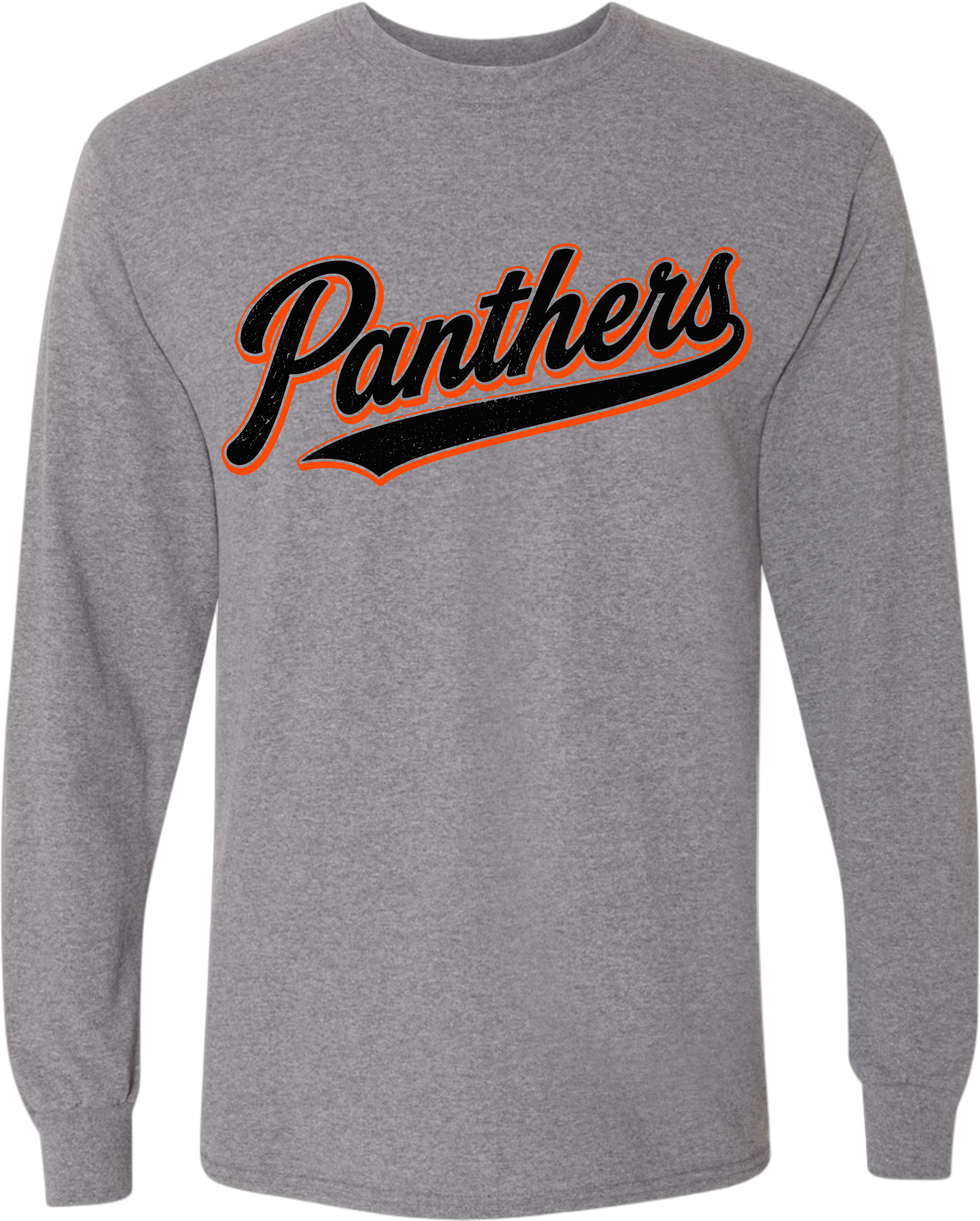 NL Back to School_ Panthers Varsity Script Long Sleeve