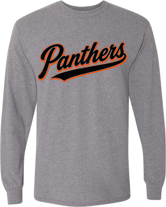 NL Back to School_ Panthers Varsity Script Long Sleeve