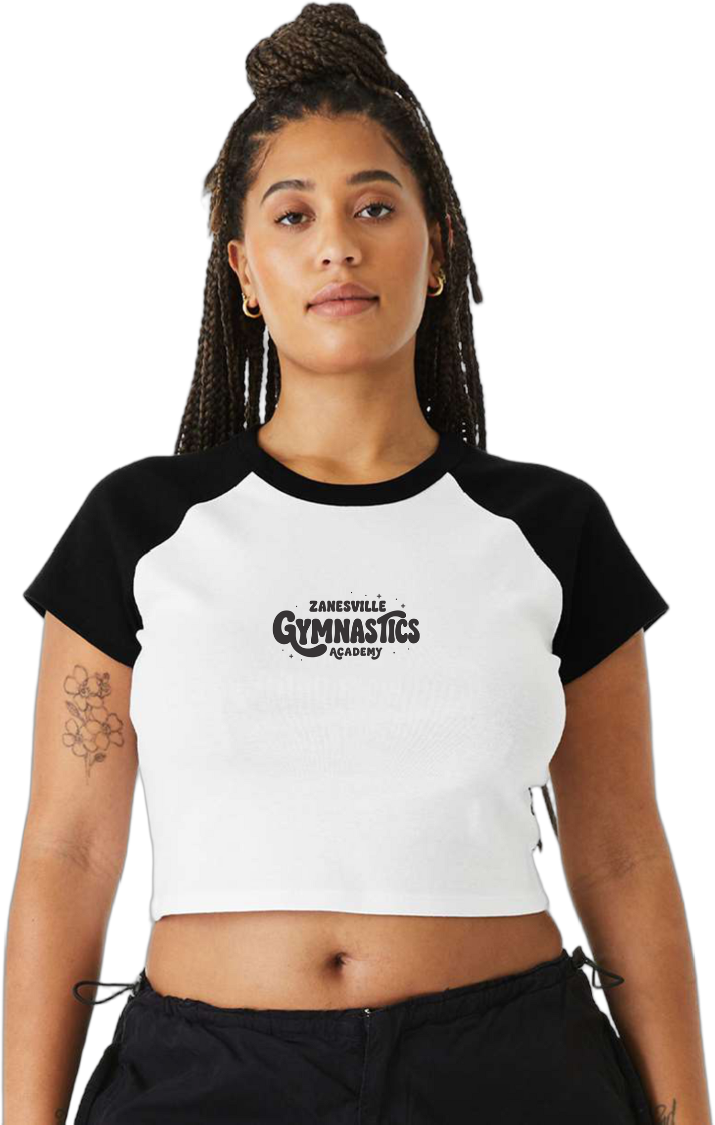 ZGA_Women's Microrib Raglan Baby Tee