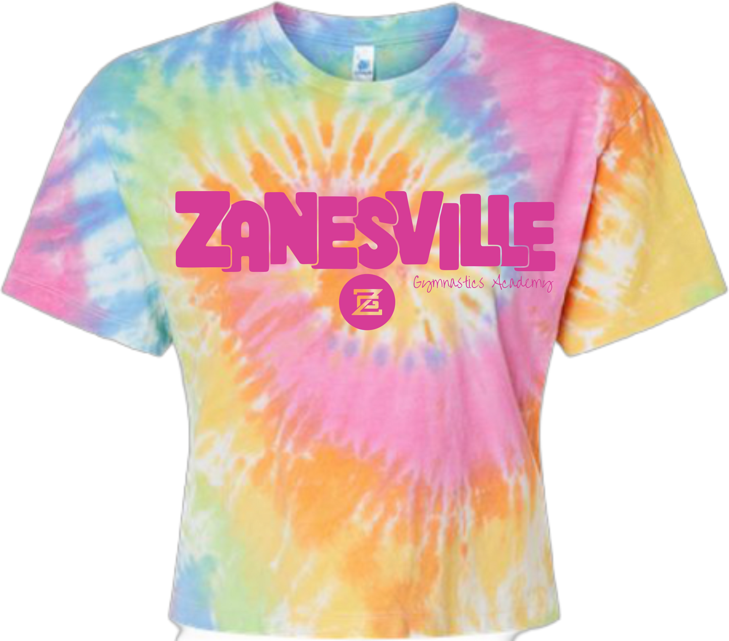 ZGA_Womens Crop Tie Dye